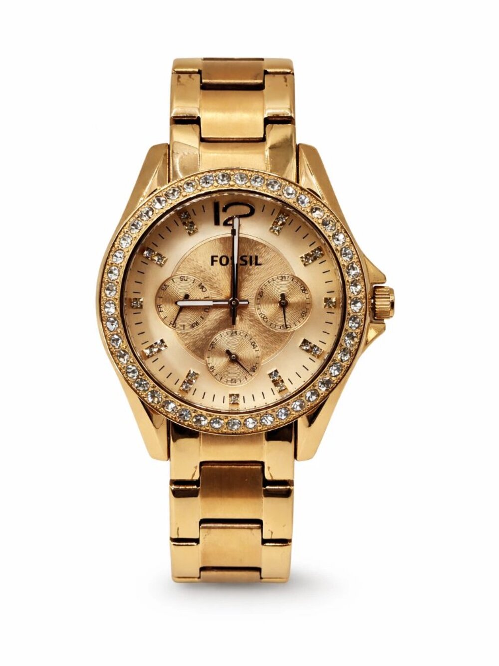 Fossil Riley ES2811 Women's Rose Gold Chronograph Watch 38mm